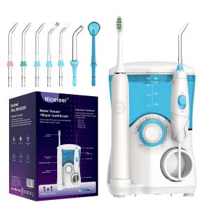 China 600ml Water Flosser Toothbrush Combo , Oral Irrigator And Electric Toothbrush In One on sale