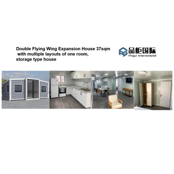 Wooden Houses in Customized Color EU Prefabricated 20ft Three Bedroom Expansion House