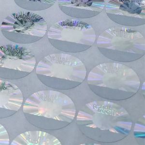 Laser Holographic Security Stickers Hologram Adhesive Custom Made Label ROHS