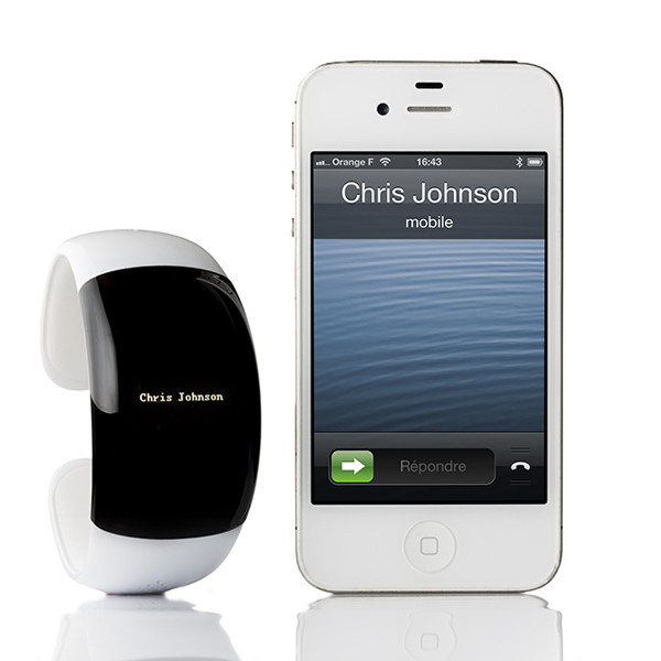 Bluetooth Watch Bracelet with caller ID display and vibrating alert & cell phone