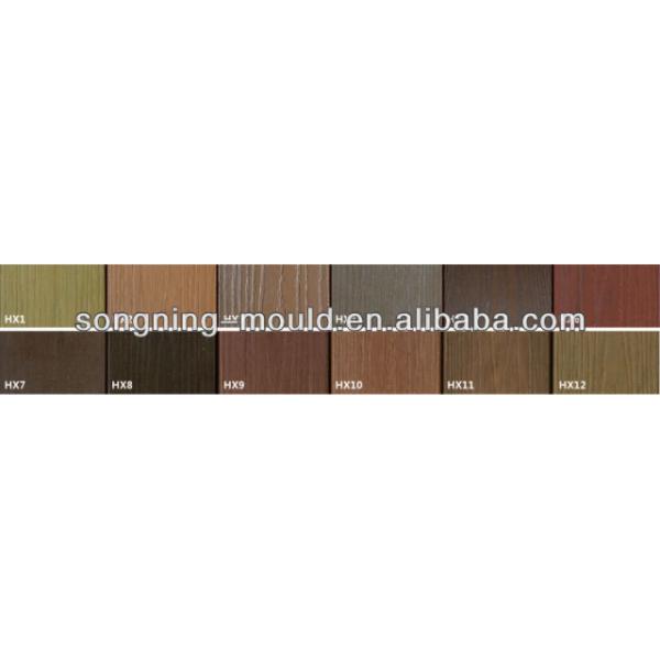 Customized PVC Co-extrusion Wood Pattern Plastic Lumber for Landscaping