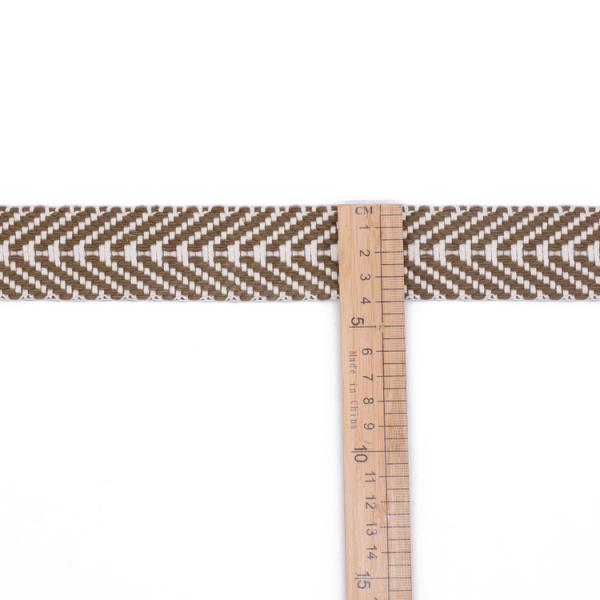 Multi Colors Thick Custom Jacquard Herringbone Webbing Tape 40mm