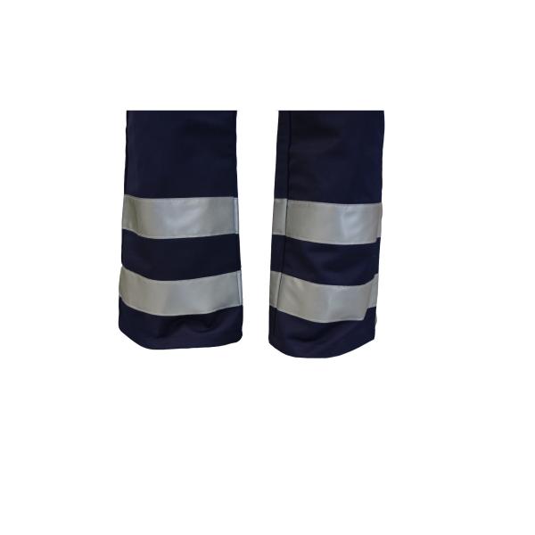 275GSM Navy Blue Work Pants Workwear With Bellow Pockets And Hook & Loop