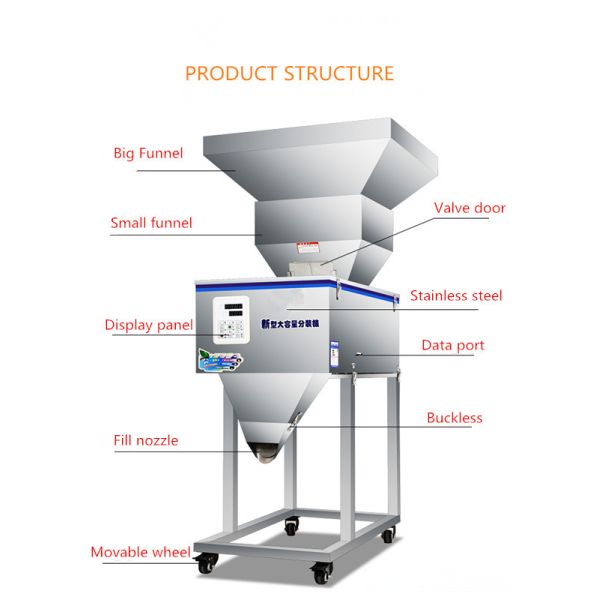 Quality Study 50-3000g Multifunctional Automatic Weighing Filling Machine for sale
