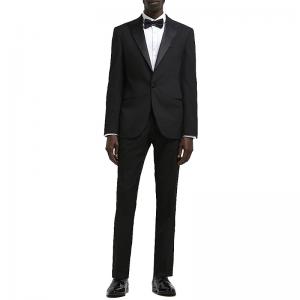 China Custom Mens Tuxedo Suit Fashion Slim Fit Black For Special Occasion Formal Wear 2PCS wholesale