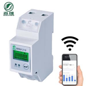 China 2P 60A Single Phase Din Rail Energy Meter Direct Wiring Single Phase Power Monitor wholesale