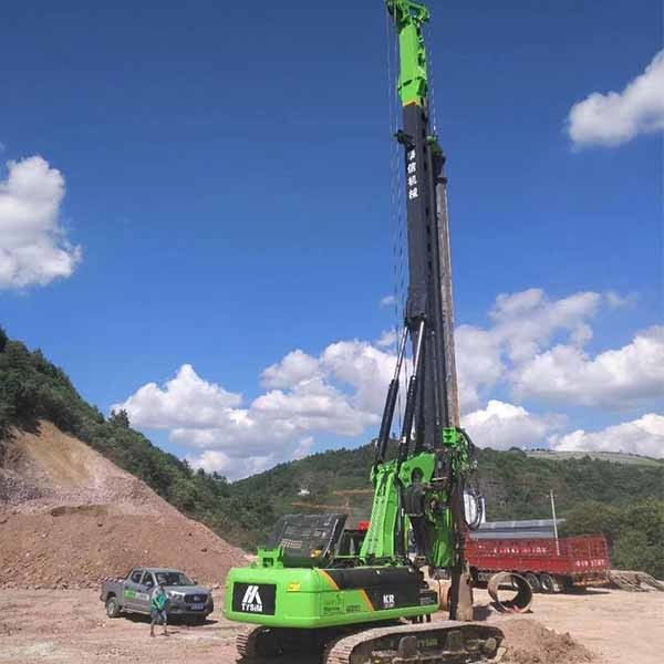Tysim Kr220c 220 kN.m Torque Hydraulic Piling Rig Machine for 2m Dia 68m Depth Borehole Drilling