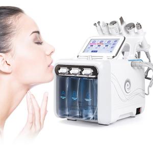 China Micro Oxygen Bubble Facial Beauty Machine 6 In 1 Multifunction Hydra Skin Cleansing Machine on sale