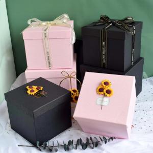 China Black Pink 210gsm-400gsm Wedding Paper Box Paperboard Wedding Dress Packing Box wholesale