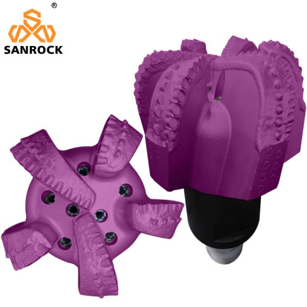 PDC Rock Drill Bit Oilfield Drilling Bit 3 -9 Blades Diamond PDC Drill Bit