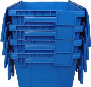 China Plastic Euro Stacking Containers With Lids Warehouse Storage Stack Nest wholesale