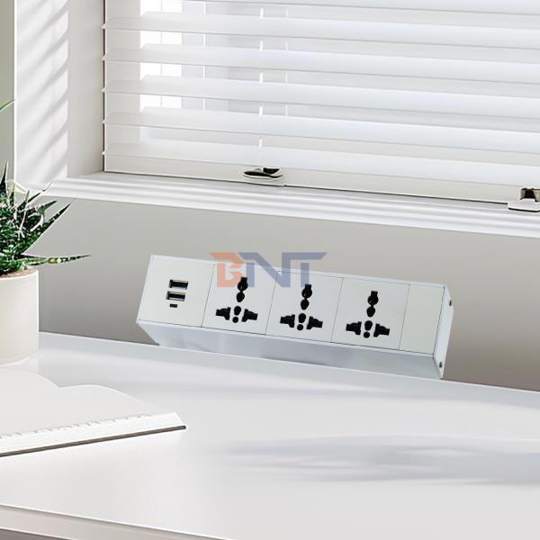 Quality Boente eu power plug table clamp mount outlet / movable desk socket mounting tabletop socket for sale