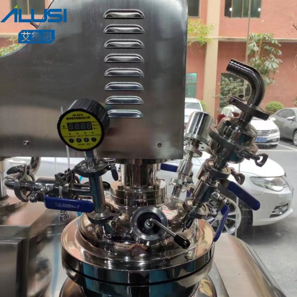 20 Liter Vacuum Emulsifier Mixer Stainless Steel Hydraulic Lifting Mixer Homogenizer Mixer Cosmetics