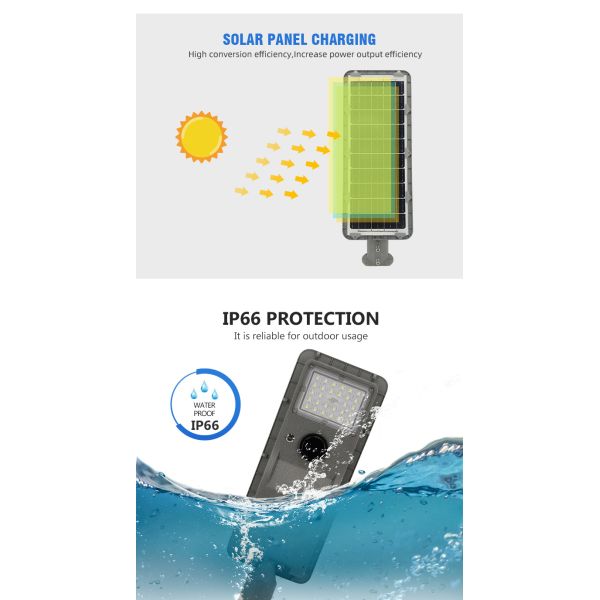 Modern Design Solar Powered Road Lights with Waterproof IP66 and Optional Beam Angle