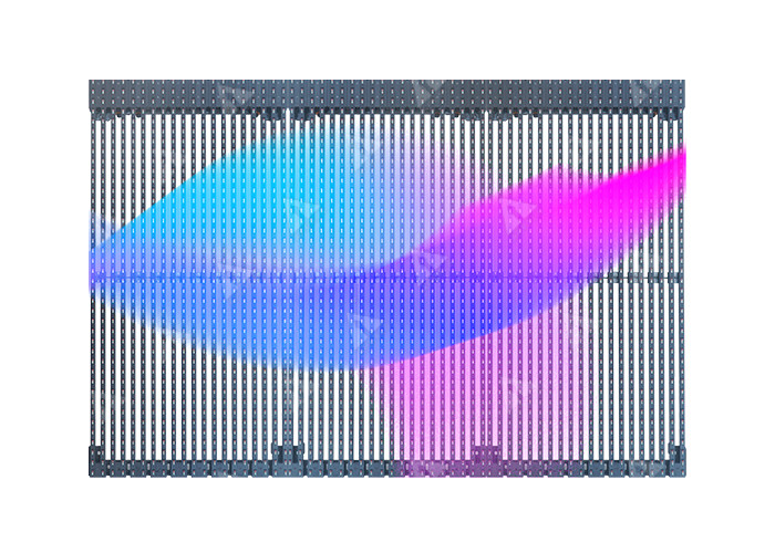 China 10000 Nit Led Drape Screen 2R2G2B High Transparent LED Screen wholesale