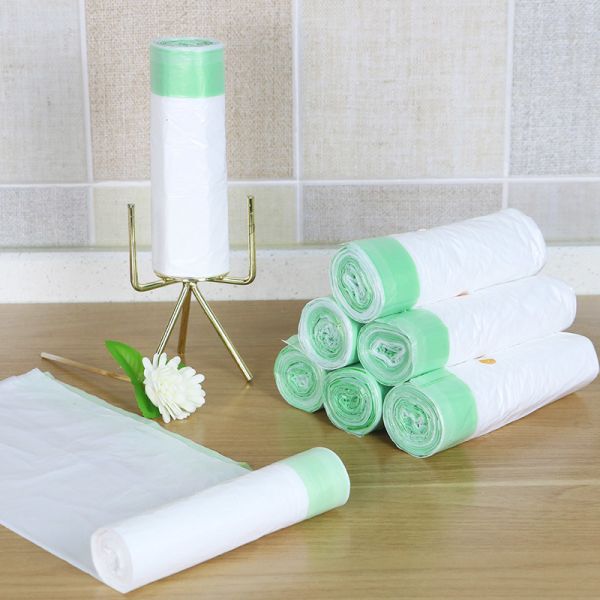 80L Heavy Duty LDPE Drawstring Garbage Bag with Customizable Size and Tear Resistant Design