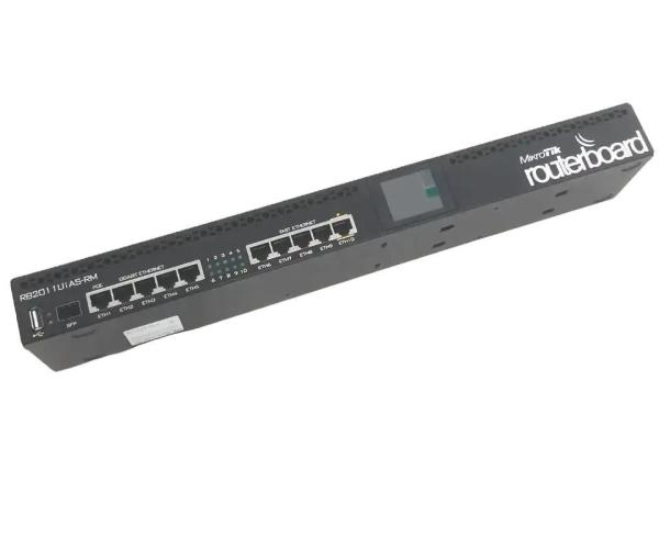 Original Mikrotik 1U Rackmount 5xEthernet Router RB2011UiAS-RM and Private Mold