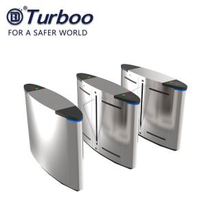 Access Control Electronic Turnstile Gates / Flap Barrier Gate G-TEK Infrared Sensor