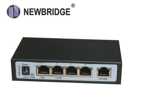 Quality 100M 4 Port + 1 RJ45 Port  PoE Ethernet Switch for IP camera solution for sale