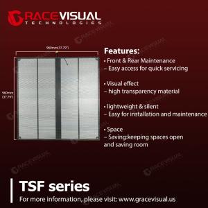 Outdoor Indoor Transparent Led Display Transparent Panels Led Strip Mesh Display Screen