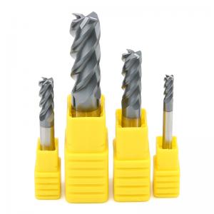 China Nano Coated Carbide Square End Mill Fresa Cutter HRC60 High Hardness wholesale