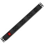 7 Way IEC Type PDU Extension Socket With On/Off Switch