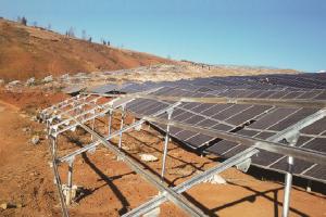 China Cold Rolled Solar PV Module Mounting Structure Easily Adaptable To Ground Mounting wholesale