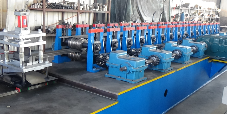 Racking Box Beam Roll Forming Machine 1.5-3.0mm Thickness Galvanized 15kw