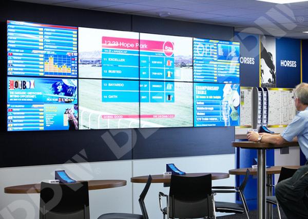 Quality DDW lcd video wall video wall display HDMI DVI VGA AV YPBPR IP IP RS232 control 1920*1200 for sale