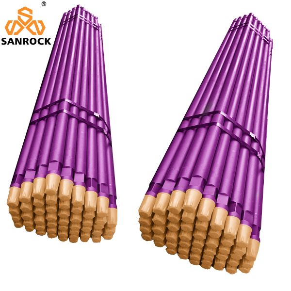 API Thread Drill Pipe 76mm 2m Upsetting Process And Nitriding Treatment Drill Rod