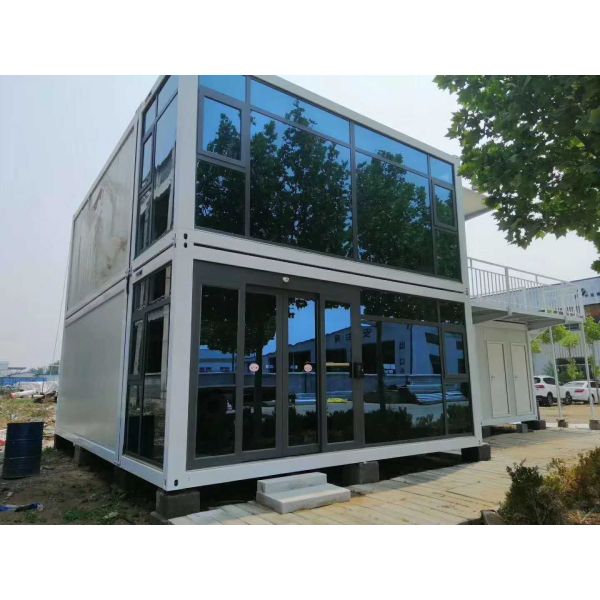 Office Modified Shipping Container for Outdoor Company Steel Modular Double-Story Prefabricated Combination Container Houses