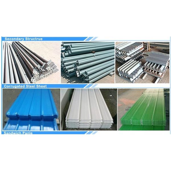 Q355 Warehouse Steel Structure With Sandwich Panel