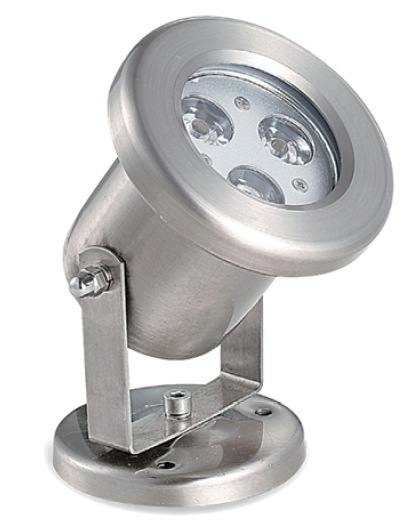 24VDC 3W LED pool light with 304 SS material install by angle adjustable bracket