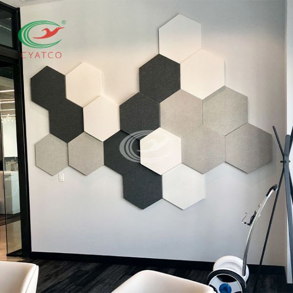 Harmless Fireproof Hexagon Foam Panels Environmentally Friendly