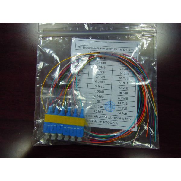 SC UPC Pigtail 900um Unjacketed Fiber Optics Accessories
