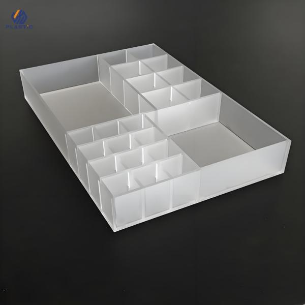 Quality Handmade Acrylic Storage Box Stackable Space Saving Acrylic Plastic Storage Containers for sale