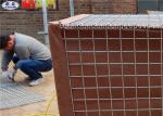 Wire Mesh Hesco Bastion Barrier System Green Geotextile For Force Protection