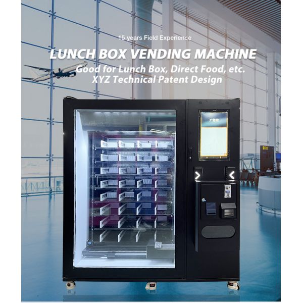 XYZ Factory Pre Meal Pasta Rice Frozen Heated Double Microwave Ovens Fast Hot Food Custom Vending Machines for Sale