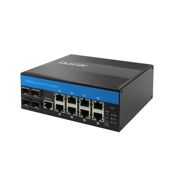 OLYCOM Managed Switch Poe Giabit Ethernet 8 Port RJ45 with POE+ 4 Port SFP Din