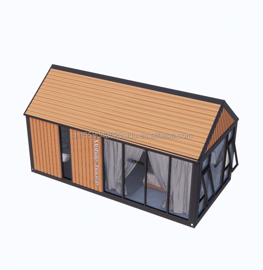 Experience the Ultimate Comfort in a 2-Bedroom Wooden House Hotel with Wall 50/75/100mm Wave Sandwich Panel