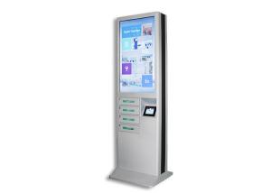 China Modern Cell Phone Charging Stations , Phone Charging Locker With 43 Inch Advertising LCD Screen wholesale