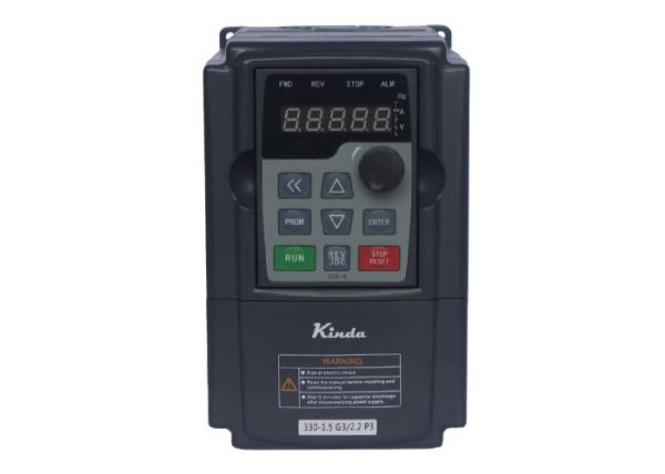 Sensorless Vector VFD Three Phase Variable Frequency Drive 1.5KW Easy Installati