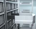3.5m Shelves Automated Warehousing System CTU Robot Load / Unload Speed 25 - 30