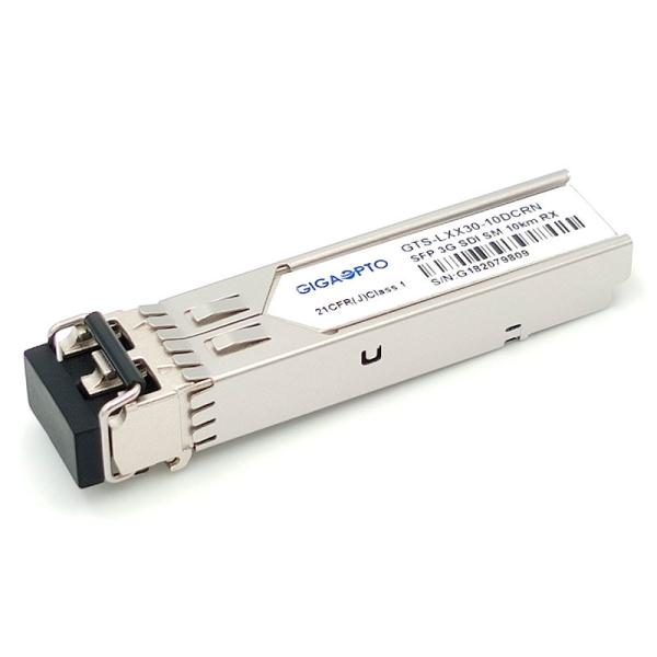Quality 3G Video Single Receiver 1310nm 10km Video Pathological Patterns Module LC DDM Non MSA Pinout for sale