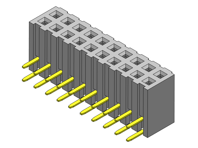 China 2.00mm Female Pin Headers Dip TYPE 2*2PIN To 2*40PIN H=4.85mm wholesale
