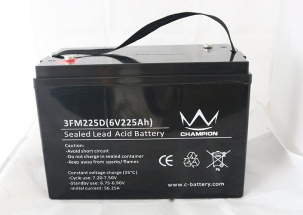 Quality Off Grid Solar Lead Acid Battery 6v 225ah Inverter SMF Batteries for sale