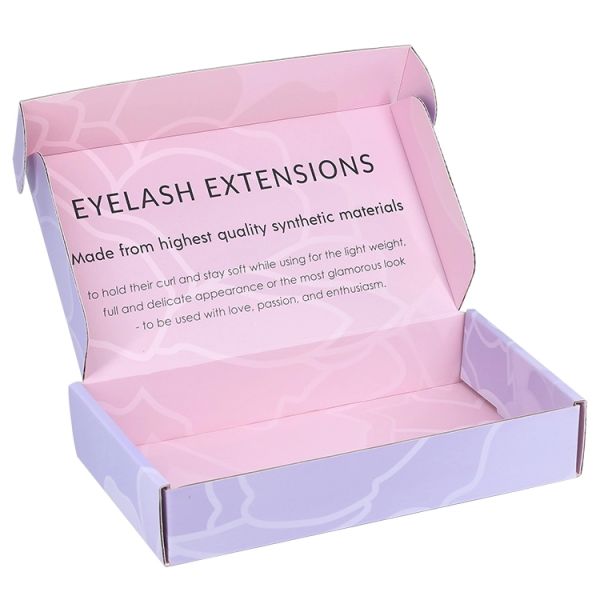 Offset Flexo Printing Custom Clothing Packaging Boxes Pink Corrugated