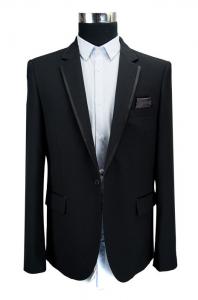 China Tuxedo Mens Slim Fit Blazers Bespoke Business Wedding Suit Long Sleeves wholesale