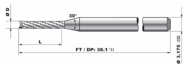 Quality Chip Breaker Geometry PCB End Mill CNC Router Bits for sale