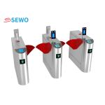 Low Noise Flap Barrier Turnstile Gate with RFID Card Reader Access Control